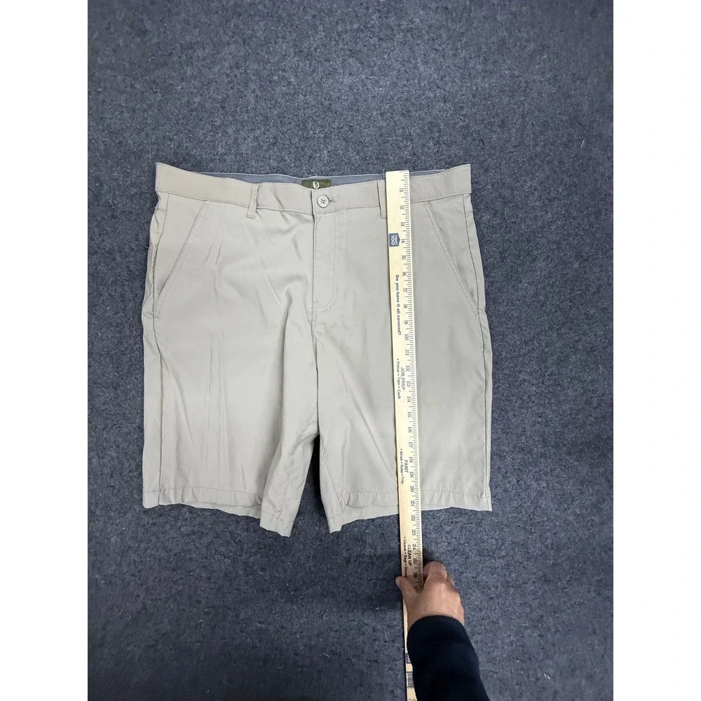 Rorie Whelan Eddie Bauer Golf Mens 36 Khaki Straight Fit‎ Shorts Outdoor Casual